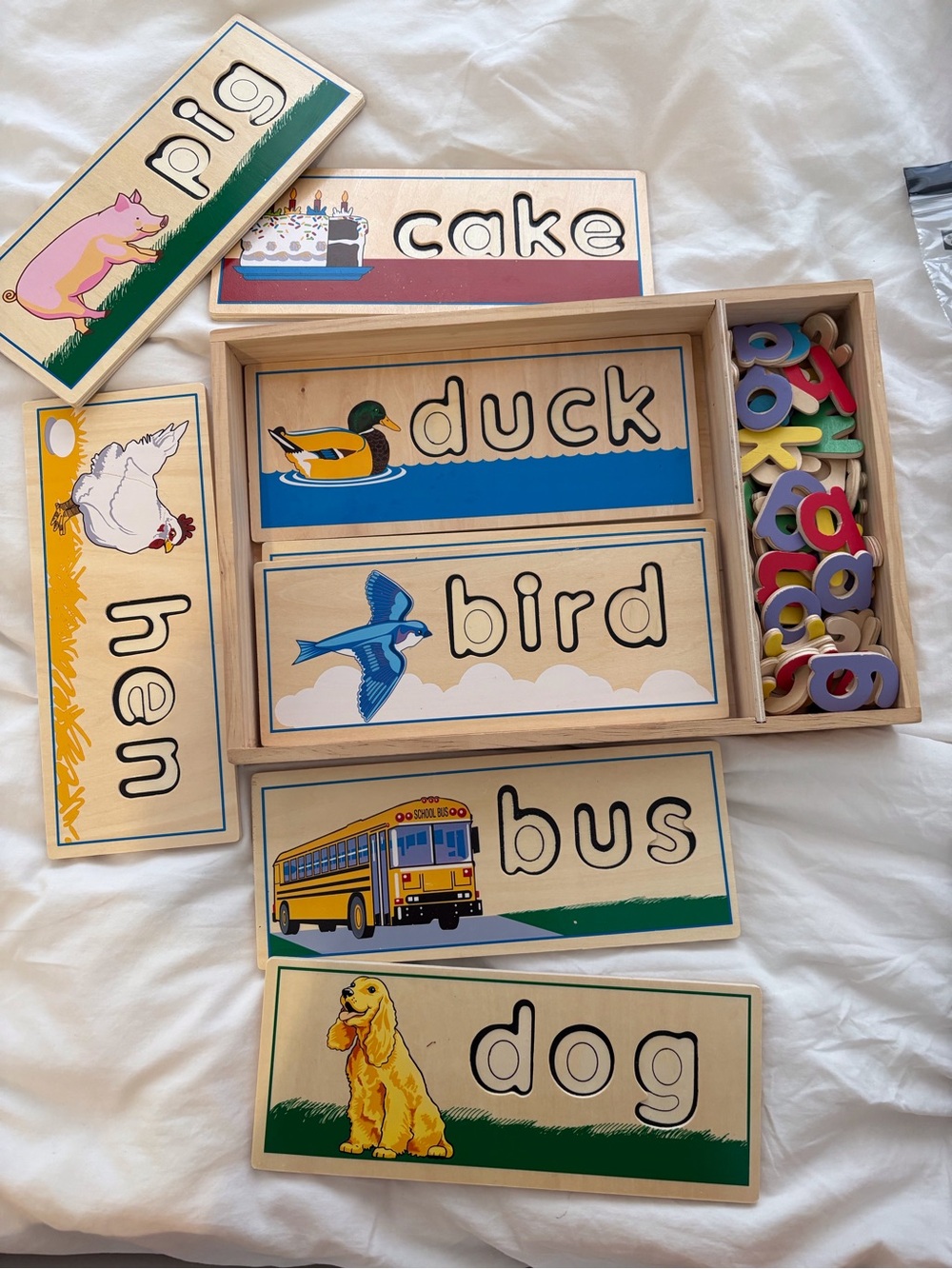 Melissa & Doug Wooden See & Spell Montessori Toy